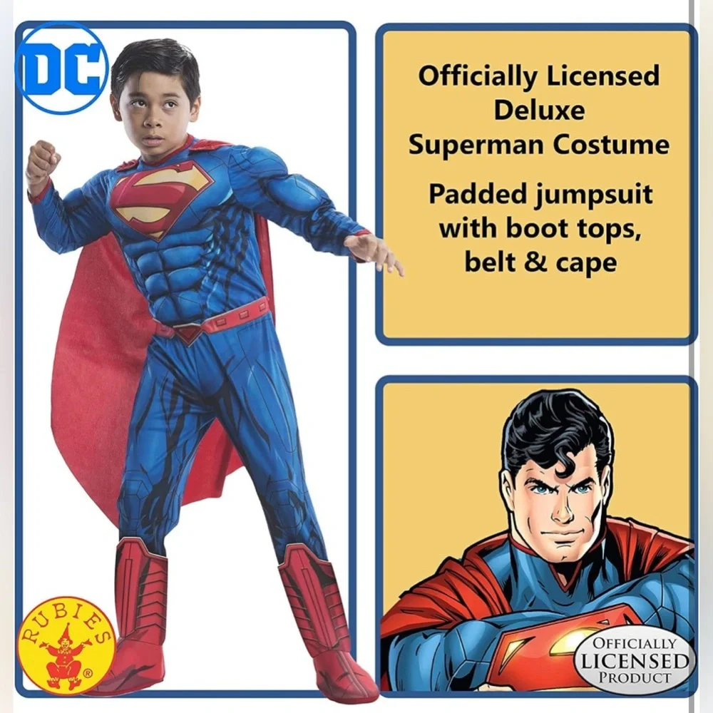 Rubie's DC Superheroes Superman Deluxe Child Costume